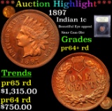 Proof ***Auction Highlight*** 1897 Indian Cent 1c Graded Choice+ Rd Proof By USCG (fc)