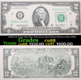 2003A $2 Green Seal New York Green Seal Federal Reserve Note (FRN) Grades Gem++ CU