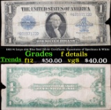 1923 $1 large size Blue Seal Silver Certificate, Signatures of Speelman & White Grades f details
