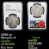 NGC 1901-p Morgan Dollar $1 Graded xf details By NGC