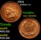 1901 Indian Cent 1c Grades Unc Details