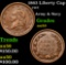 1863 Liberty Cap Civil War Token 1c Grades Select AU