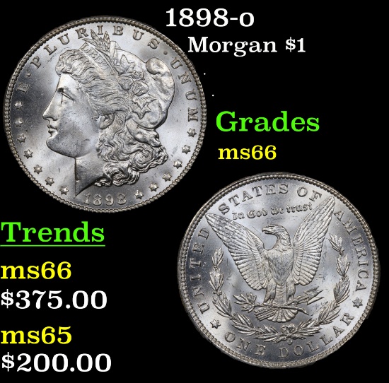 1898-o Morgan Dollar $1 Grades GEM+ Unc