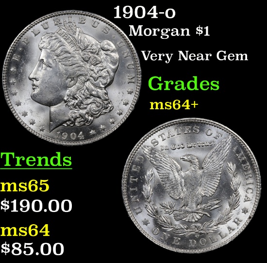 1904-o Morgan Dollar $1 Grades Choice+ Unc