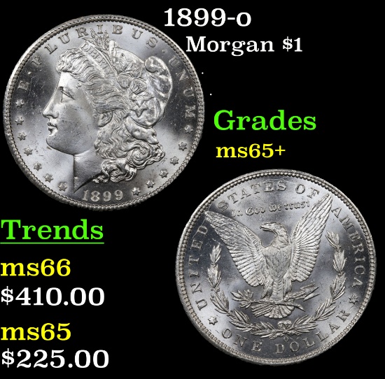 1899-o Morgan Dollar $1 Grades GEM+ Unc
