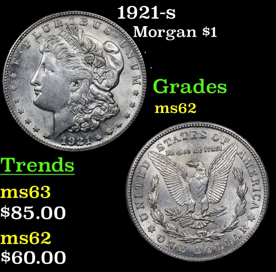 1921-s Morgan Dollar $1 Grades Select Unc