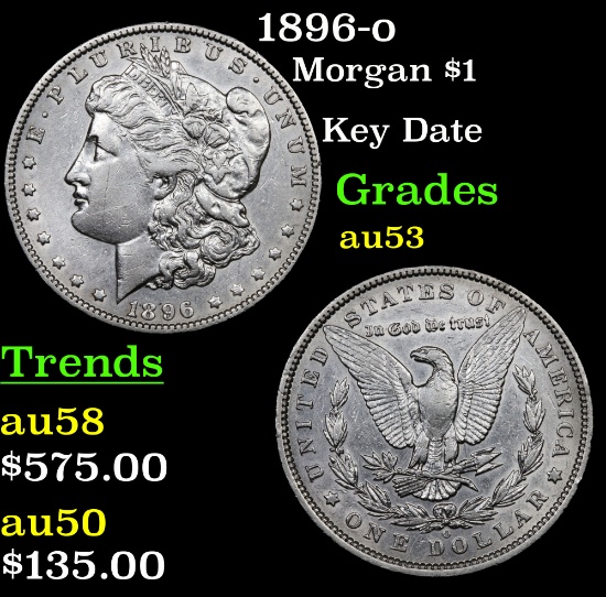 1896-o Morgan Dollar $1 Grades Select AU