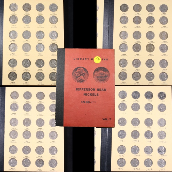 Complete Jefferson Nickel Book 1938-1978 96 coins Grades