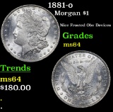 1881-o Morgan Dollar $1 Grades Choice Unc