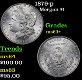 1879-p Morgan Dollar $1 Grades Select+ Unc