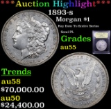 ***Auction Highlight*** 1893-s Morgan Dollar $1 Graded Choice AU By USCG (fc)