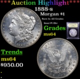 ***Auction Highlight*** 1888-s Morgan Dollar $1 Graded Choice Unc By USCG (fc)