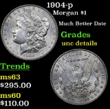 1904-p Morgan Dollar $1 Grades Unc Details