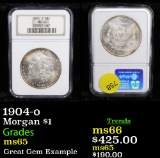 NGC 1904-o Morgan Dollar $1 Graded ms65 By NGC