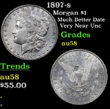 1897-s Morgan Dollar $1 Grades Choice AU/BU Slider