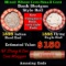 Mixed small cents 1c orig shotgun roll, 1858 Flying Eagle cent, 1898 Indian Cent other end, N.F. Str