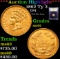 ***Auction Highlight*** 1862 Ty 3 Gold Dollar $1 Graded BU+ By USCG (fc)