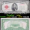 1928 $5 Red Seal United States Note Grades xf+