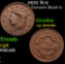 1835 N-6 Coronet Head Large Cent 1c Grades vg details