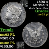 1890-s Morgan Dollar $1 Grades Select Unc PL