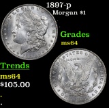 1897-p Morgan Dollar $1 Grades Choice Unc