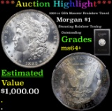 ***Auction Highlight*** 1882-cc GSA Mosnter Rrainbow Toned Morgan Dollar $1 Grades Choice+ Unc (fc)