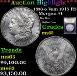 ***Auction Highlight*** 1896-o Vam 19 I5 R5 Morgan Dollar $1 Graded Select Unc By USCG (fc)