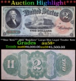 ***Auction Highlight*** **Star Note** 1869 Large Size Legal Tender Note Grades Choice AU/BU Slider+
