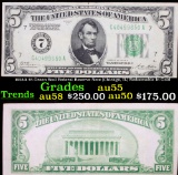 1928A $5 Green Seal Federal Reserve Note (Chicago, IL) Redeemable In Gold Grades Choice AU