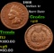 1866 Indian Cent 1c Grades vg+