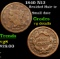 1840 N12 Braided Hair Large Cent 1c Grades vg details