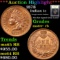 ***Auction Highlight*** 1878 Indian Cent 1c Graded Choice+ Unc RB By USCG (fc)