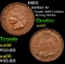 1883 Indian Cent 1c Grades Select AU