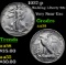 1937-p Walking Liberty Half Dollar 50c Grades Choice AU/BU Slider