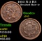 1853 N-2 R3 Braided Hair Large Cent 1c Grades xf+