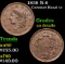 1838 N-6 Coronet Head Large Cent 1c Grades AU Details