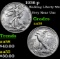 1936-p Walking Liberty Half Dollar 50c Grades Choice AU/BU Slider