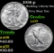 1936-p Walking Liberty Half Dollar 50c Grades Choice AU/BU Slider