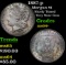 1887-p Morgan Dollar $1 Grades Choice+ Unc