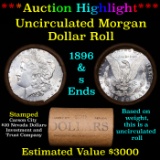 ***Auction Highlight*** 1896 & S Uncirculated Morgan Dollar Shotgun Roll (fc)