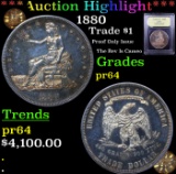 Proof ***Auction Highlight*** 1880 Trade Dollar $1 Graded Choice Proof By USCG (fc)