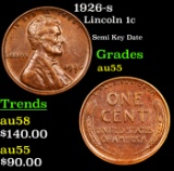 1926-s Lincoln Cent 1c Grades Choice AU