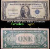 1935A $1 Blue Seal Silver Certificate Grades vg+