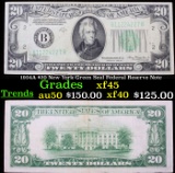 1934A $20 New York Green Seal Federal Reserve Note Grades xf+