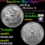 ***Auction Highlight*** 1879-p Morgan Dollar $1 Graded Choice+ Unc By USCG (fc)