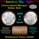 ***Auction Highlight*** 1889 & CC Uncirculated Morgan Dollar Shotgun Roll (fc)