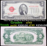 *Star Note* 1928F $2 Red Seal United States Note Grades xf+