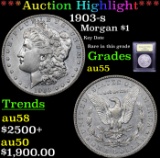 ***Auction Highlight*** 1903-s Morgan Dollar $1 Graded Choice AU By USCG (fc)