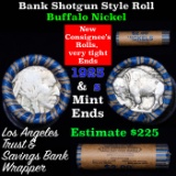 Buffalo Nickel Shotgun Roll in Old Bank Style 'Los Angeles Trust And Savins Bank'  Wrapper 1923 & s