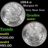 1884-o Morgan Dollar $1 Grades Choice+ Unc